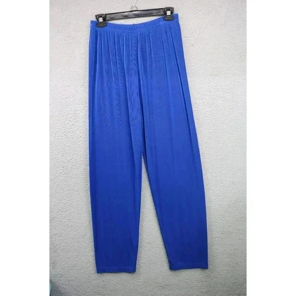 Morgan Cole Women's Cobalt Pant Suit-Medium-Liquid Knit-Sequins - Picture 9 of 12